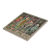 アルフォンスミュシャアート，アールヌーボー,ヴィンテージ，女性，be タイル (側面)