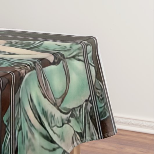 アルフォンスミュシャアート,アールヌーボー,ヴィンテージ,女性,be テーブルクロス (インサイチュ)