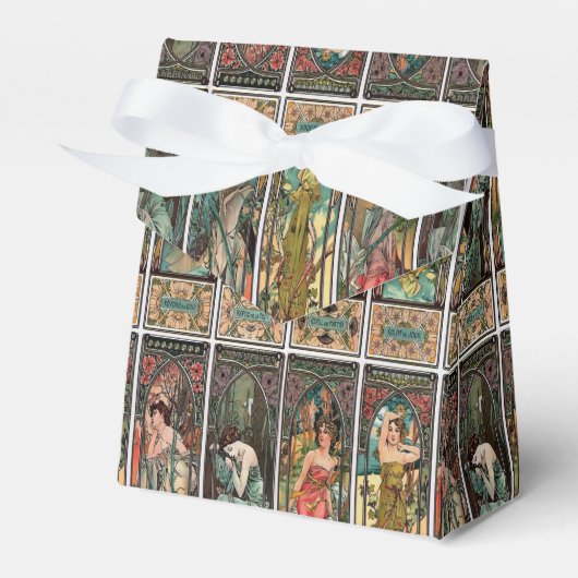 アルフォンスミュシャアート,アールヌーボー,ヴィンテージ,女性,be フェイバーボックス (正面サイド)