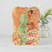 アルフォンスミュシャアールヌーボーウィンターカード (スタンド正面)