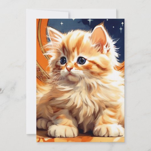 アルフォンスミュシャアールヌーボーオレンジキャット セーブザデート (正面)