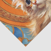 アルフォンスミュシャアールヌーボーオレンジキャット 薄葉紙 (詳細)