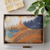 アルフォンスミュシャアールヌーボーオレンジキャット 薄葉紙 (ギフト)