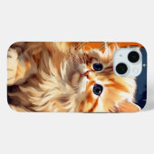 アルフォンスミュシャアールヌーボーオレンジキャット Case-Mate iPhoneケース (裏面 (横))
