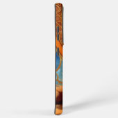 アルフォンスミュシャアールヌーボーオレンジキャット SAMSUNG GALAXYケース (右側面)