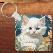 アルフォンスミュシャアールヌーボーキッテン キーホルダー (正面)