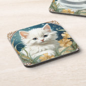 アルフォンスミュシャアールヌーボーキッテン コースター (左側)