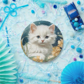 アルフォンスミュシャアールヌーボーキッテン ペーパープレート (パーティー)