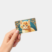アルフォンスミュシャアールヌーボーキャット バッジ (手持ち)