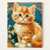 アルフォンスミュシャアールヌーボーキャット プランナー手帳 (裏面)