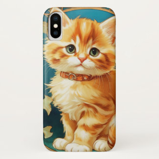 アルフォンスミュシャアールヌーボーキャット iPhone X ケース