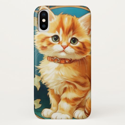 アルフォンスミュシャアールヌーボーキャット Case-Mate iPhoneケース (裏面)