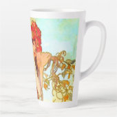 アルフォンスミュシャアールヌーボーサマー カフェラテマグ (右)