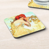 アルフォンスミュシャアールヌーボーサマー コースター (左側)