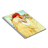 アルフォンスミュシャアールヌーボーサマー ノートブック (右側)