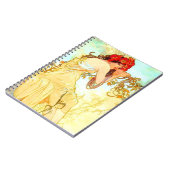 アルフォンスミュシャアールヌーボーサマー ノートブック (左側)