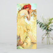 アルフォンスミュシャアールヌーボーサマー 招待状 (スタンド正面)