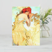 アルフォンスミュシャアールヌーボーサマー 招待状 (スタンド正面)