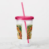 アルフォンスミュシャアールヌーボーデイドリーム アクリルタンブラー (左)