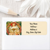 アルフォンスミュシャアールヌーボーデイドリーム ラベル (インサイチュ)