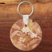 アルフォンスミュシャアールヌーボーフローラ詳細 キーホルダー (正面)