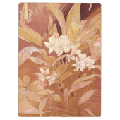 アルフォンスミュシャアールヌーボーフローラ詳細 クリップボード (裏面)