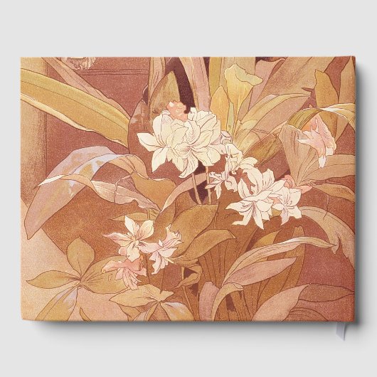 アルフォンスミュシャアールヌーボーフローラ詳細 ゲストブック (裏面)