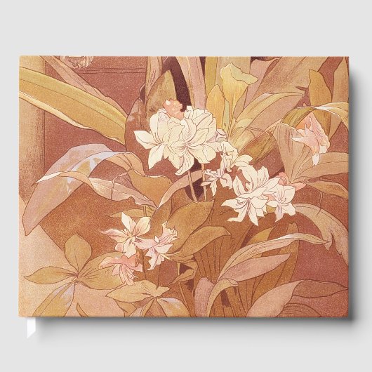 アルフォンスミュシャアールヌーボーフローラ詳細 ゲストブック (正面)