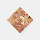 アルフォンスミュシャアールヌーボーフローラ詳細 スタンダードカクテルナプキン (角)