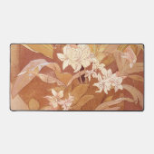 アルフォンスミュシャアールヌーボーフローラ詳細 デスクマット (正面)