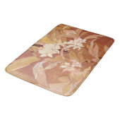 アルフォンスミュシャアールヌーボーフローラ詳細 バスマット (アングル)