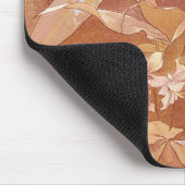 アルフォンスミュシャアールヌーボーフローラ詳細 マウスパッド (コーナー)