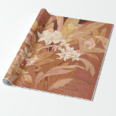 アルフォンスミュシャアールヌーボーフローラ詳細 ラッピングペーパー (アンロールド)