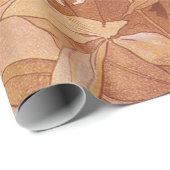 アルフォンスミュシャアールヌーボーフローラ詳細 ラッピングペーパー (ロールコーナー)