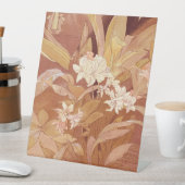 アルフォンスミュシャアールヌーボーフローラ詳細 台座サイン (インサイチュ)