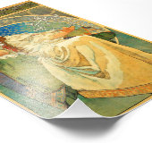 アルフォンスミュシャアールヌーボープリンセスヒヤシンス フォトプリント            (角)