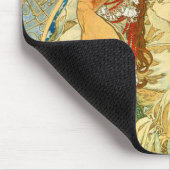 アルフォンスミュシャアールヌーボープリンセスヒヤシンス マウスパッド (コーナー)