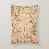 アルフォンスミュシャアールヌーボーペオニー アクセントクッション (正面(垂直))