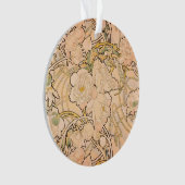 アルフォンスミュシャアールヌーボーペオニー オーナメント (正面)