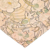 アルフォンスミュシャアールヌーボーペオニー ショートテーブルランナー (コーナー)