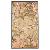 アルフォンスミュシャアールヌーボーペオニー スモールペーパーバッグ (裏面)