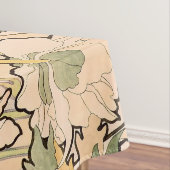 アルフォンスミュシャアールヌーボーペオニー テーブルクロス (インサイチュ)