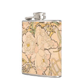 アルフォンスミュシャアールヌーボーペオニー フラスク (左)