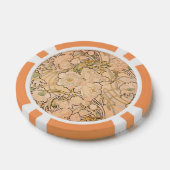 アルフォンスミュシャアールヌーボーペオニー ポーカーチップ (シングル)