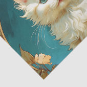 アルフォンスミュシャアールヌーボーホワイトキャット 薄葉紙 (詳細)