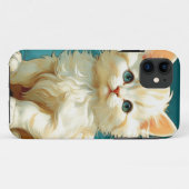 アルフォンスミュシャアールヌーボーホワイトキャット Case-Mate iPhoneケース (裏面(横))