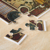 アルフォンスミュシャアールヌーボーポスターラプルーム ジグソーパズル (側面)