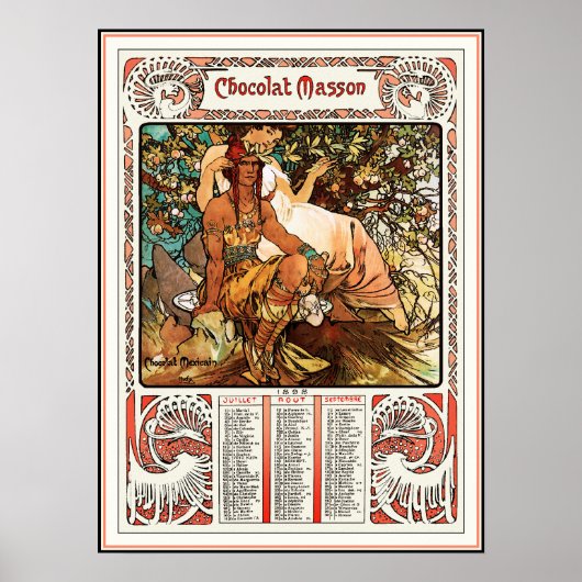 アルフォンスミュシャアールヌーボーポスター ポスター (正面)