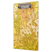 アルフォンスミュシャアールヌーボーユリ花 クリップボード (左)