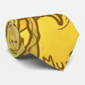 アルフォンスミュシャアールヌーボーユリ花 ネクタイ (ロール)